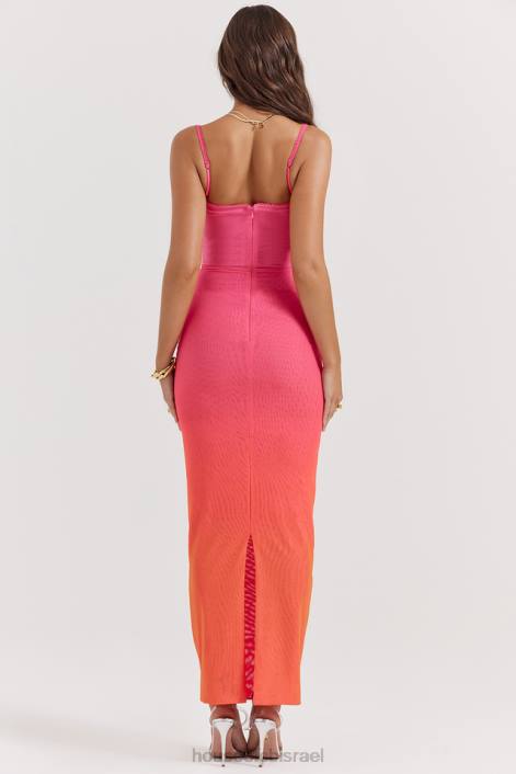 House of CB שמלת מקסי calista ombre flame הַלבָּשָׁה F4N2184